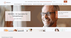 Desktop Screenshot of median-kliniken.de